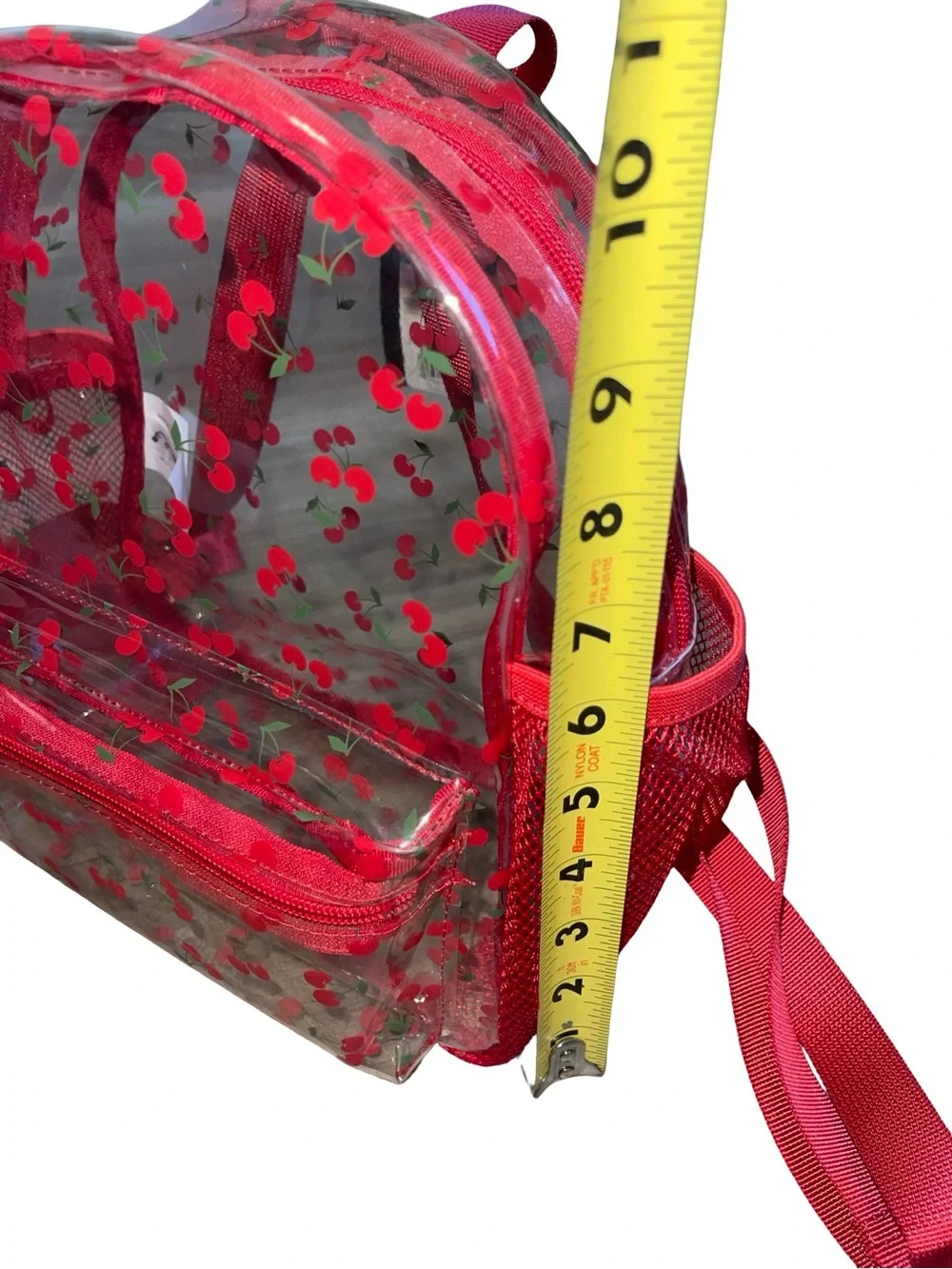 Art Class Target Clear Mini Backpack with Red Cherries - Stadium Approved!